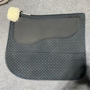 Equest Non-Slip Shimmable Saddle Pad Dressage Black County Saddlery